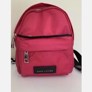 Marc Jacobs Small Nylon Zip Pink Backpack